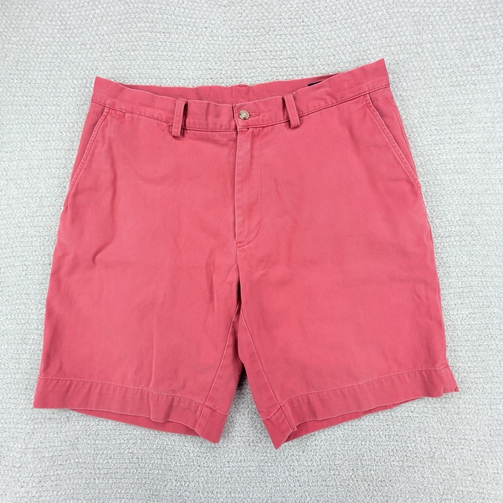 Polo Ralph Lauren Shorts Men Size 33 Red Chino 9" Preppy‎ Classic Fit Casual